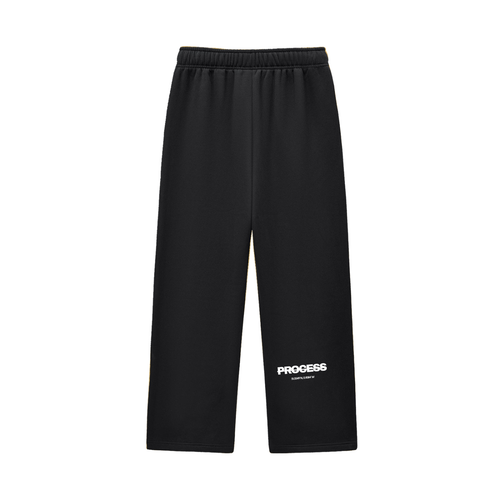 Contrast-Stitched 'Trust the Process' Fleeced Joggers